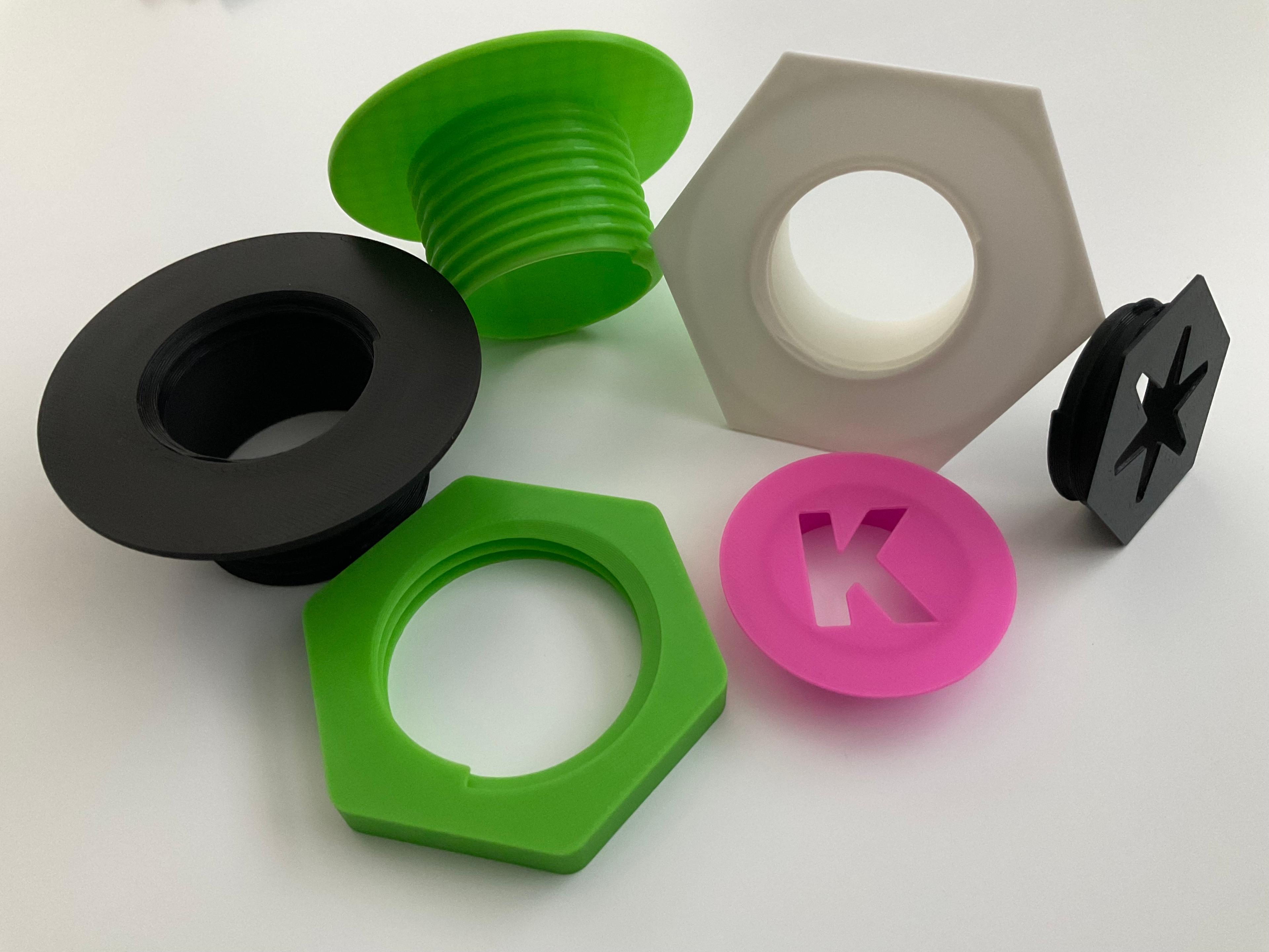 Base Screw & Nut for Desk Grommet System | Desk organization 3d model