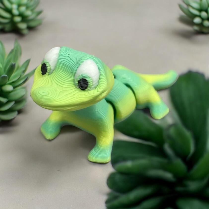 Flexi Gecko (No Supports) 3d model