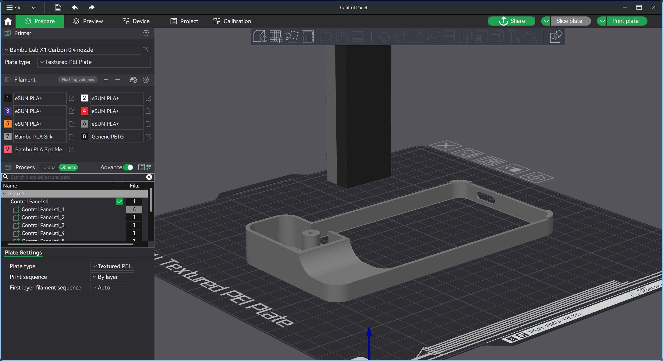 X1C Adjustable Lighting Unit Riser 3d model