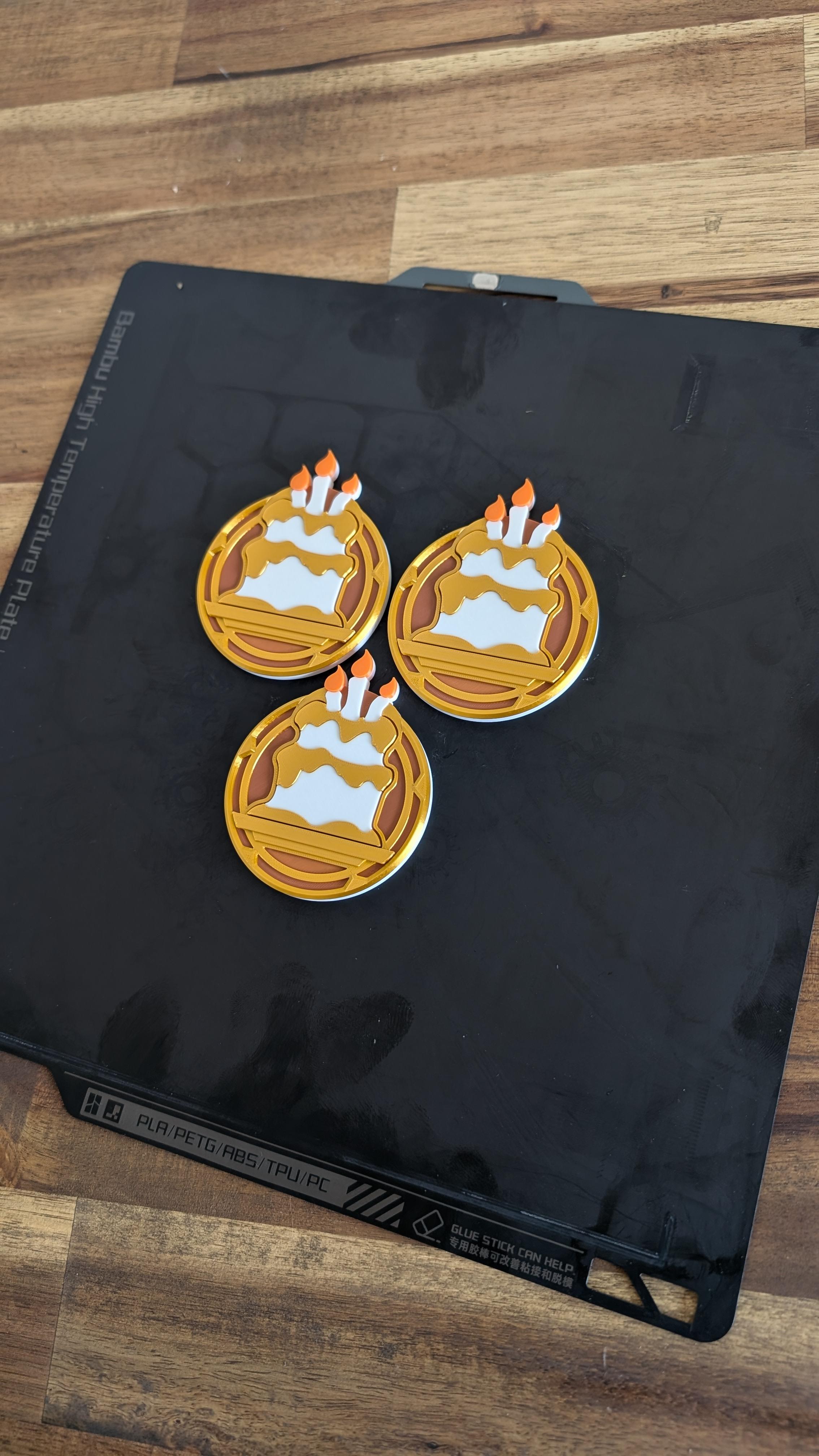 Fortnite Chapter 5 Season 4 Birthday Medallion 3d model