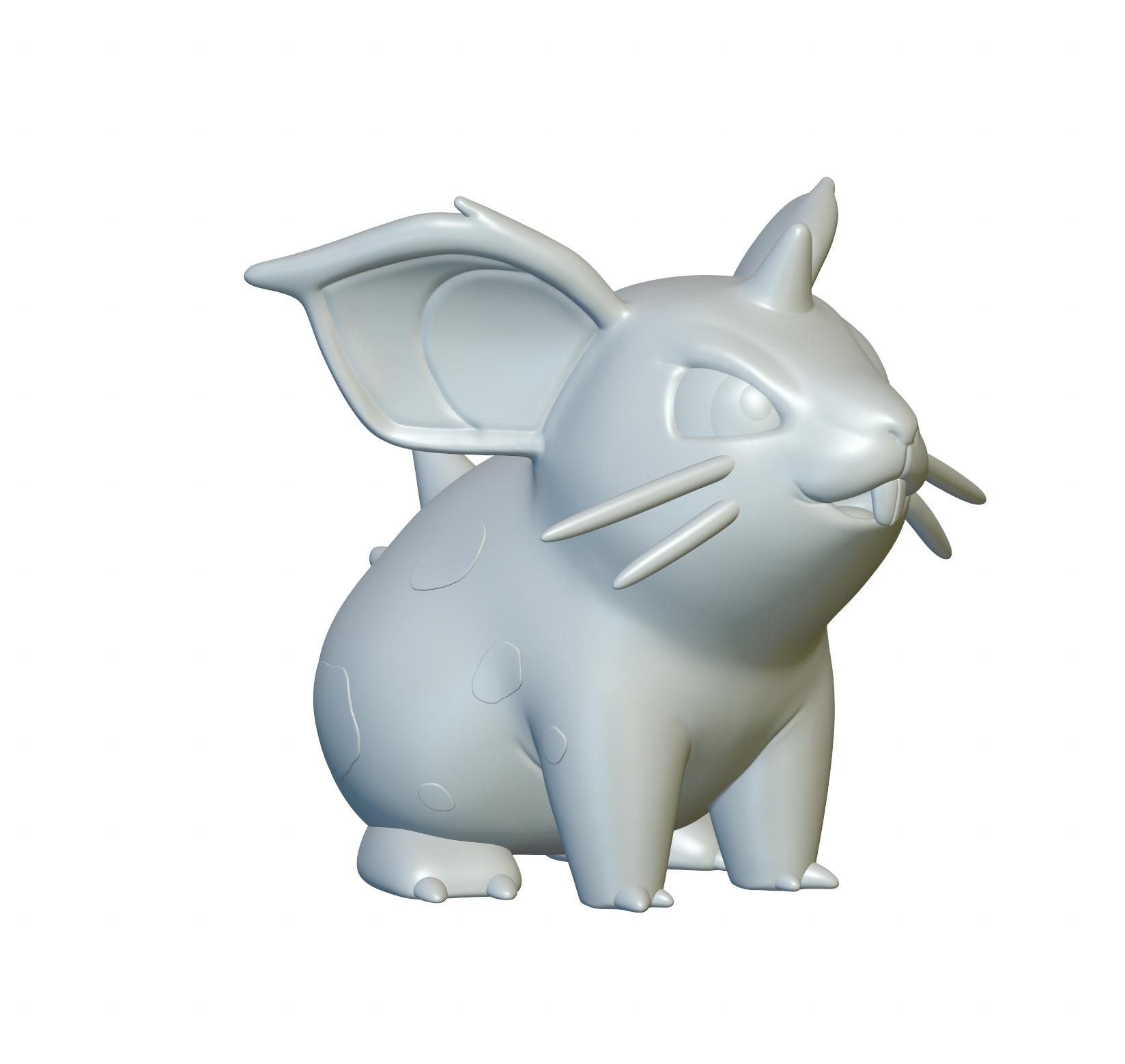 Pokemon Nidoran #29 - Optimized for 3D Printing 3d model