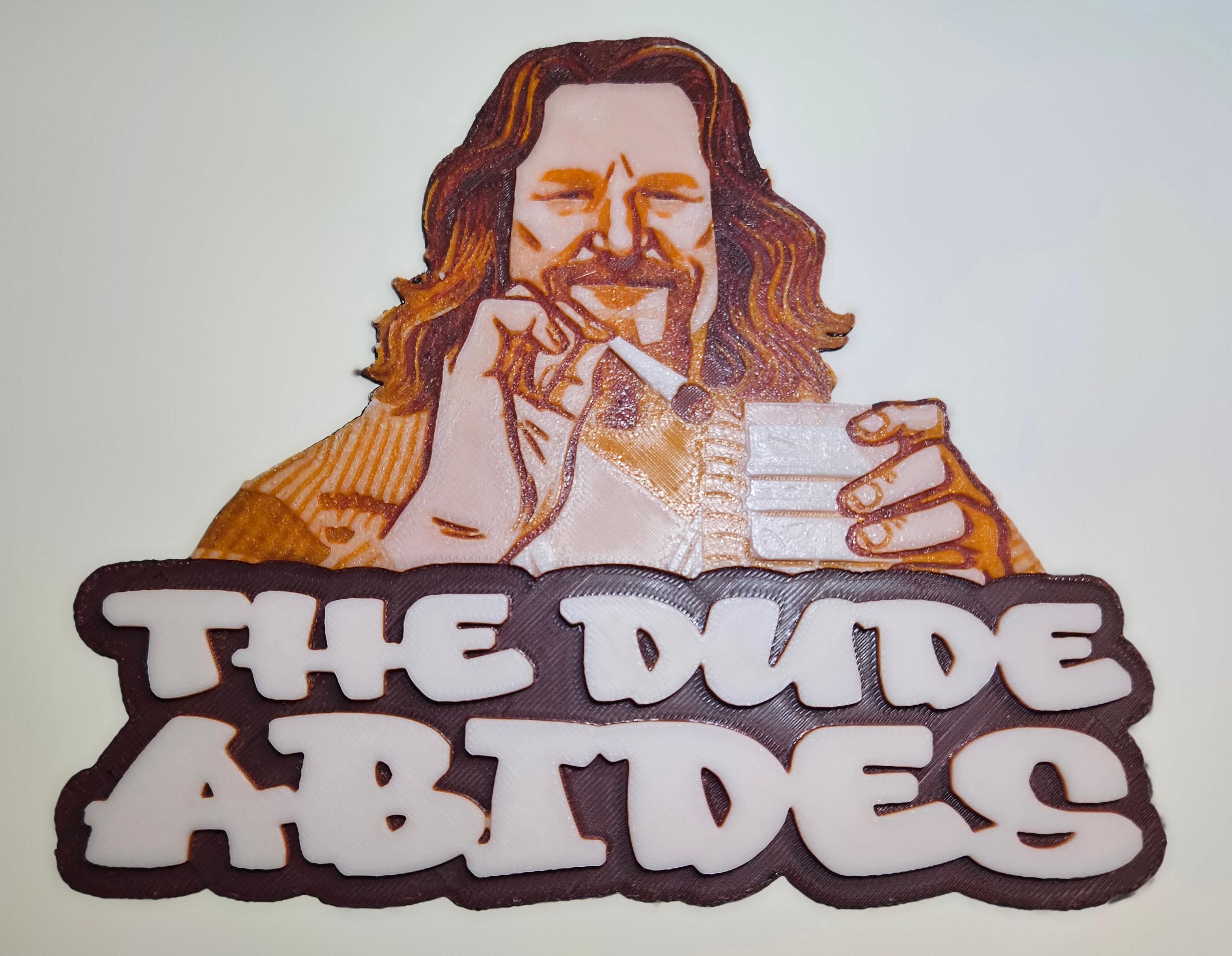 The Dude Abides Big Lebowski 3d model