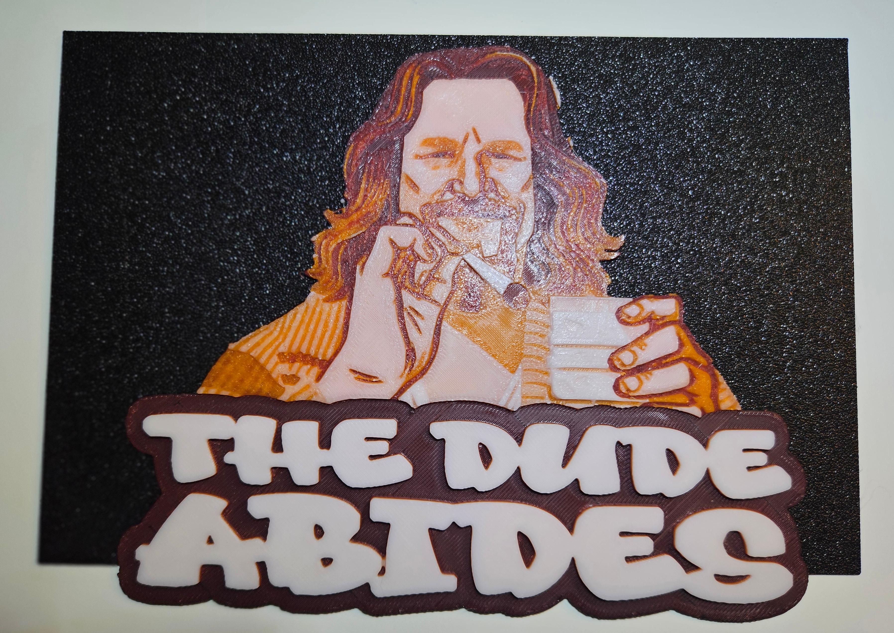 The Dude Abides Big Lebowski 3d model