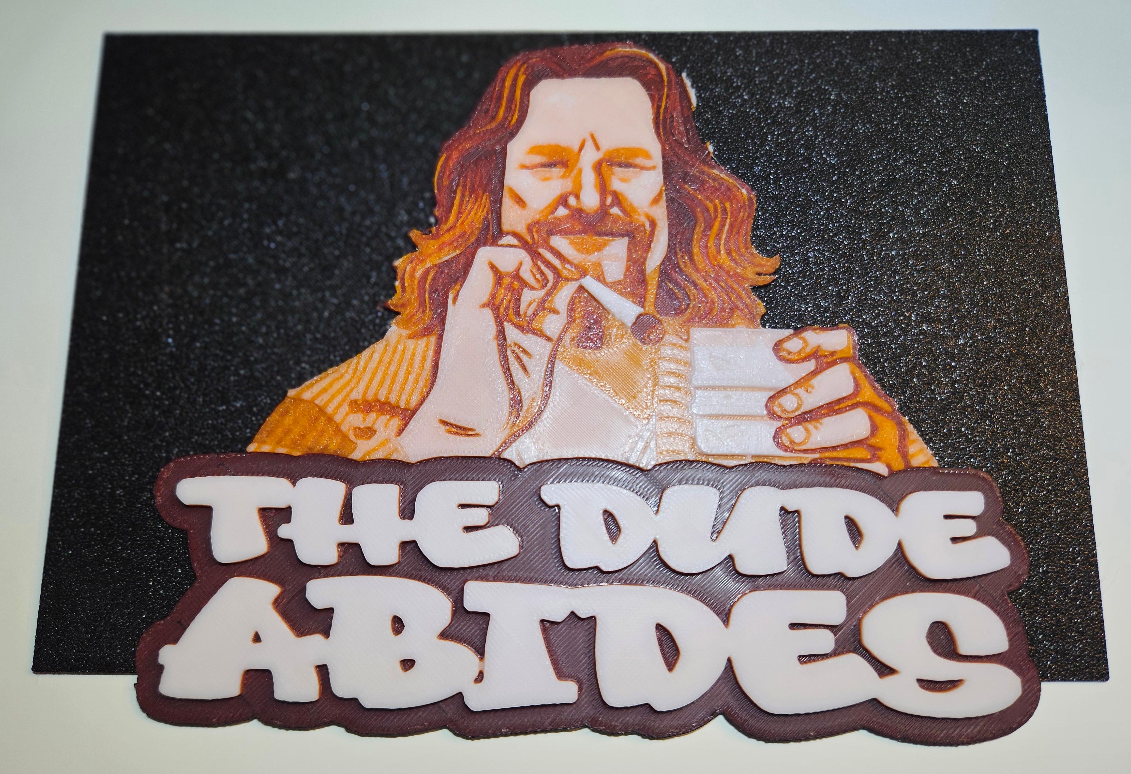 The Dude Abides Big Lebowski 3d model