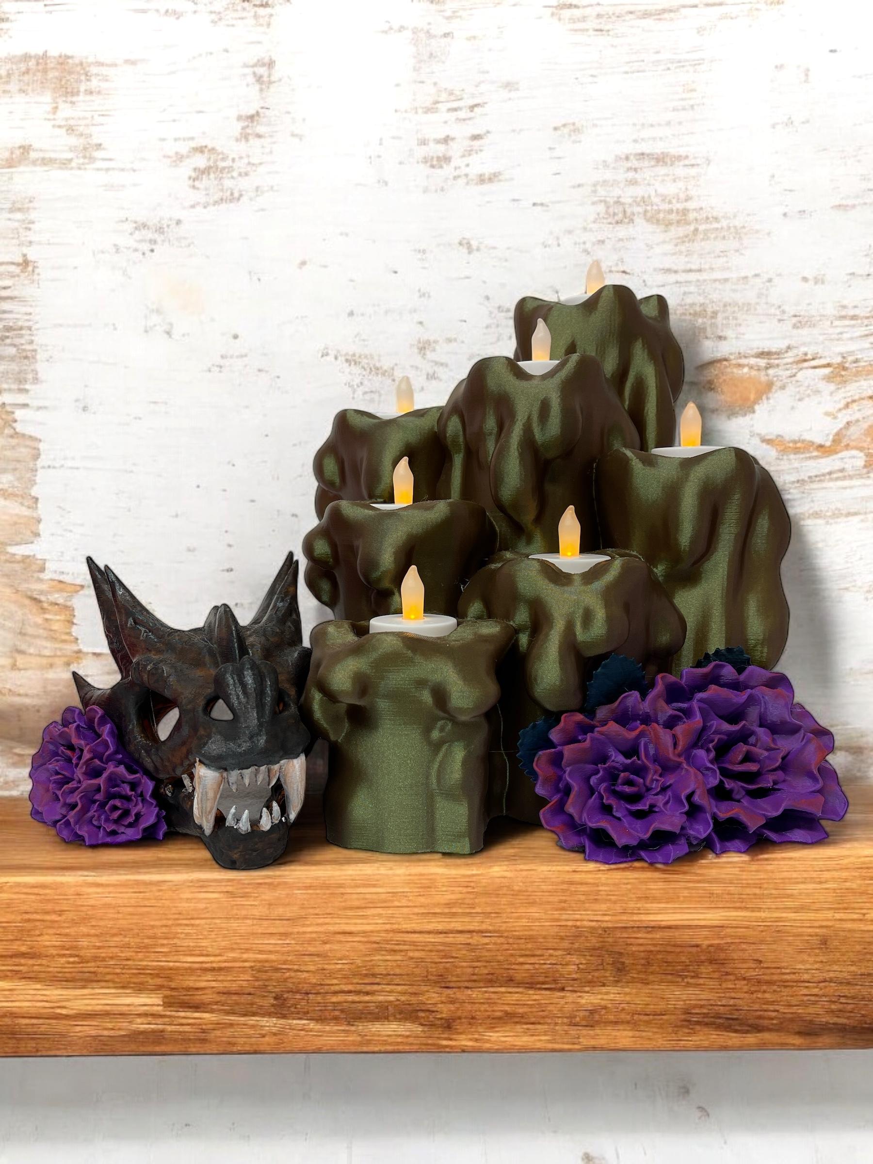 Dragon Skull Tea Light Holder 3d model