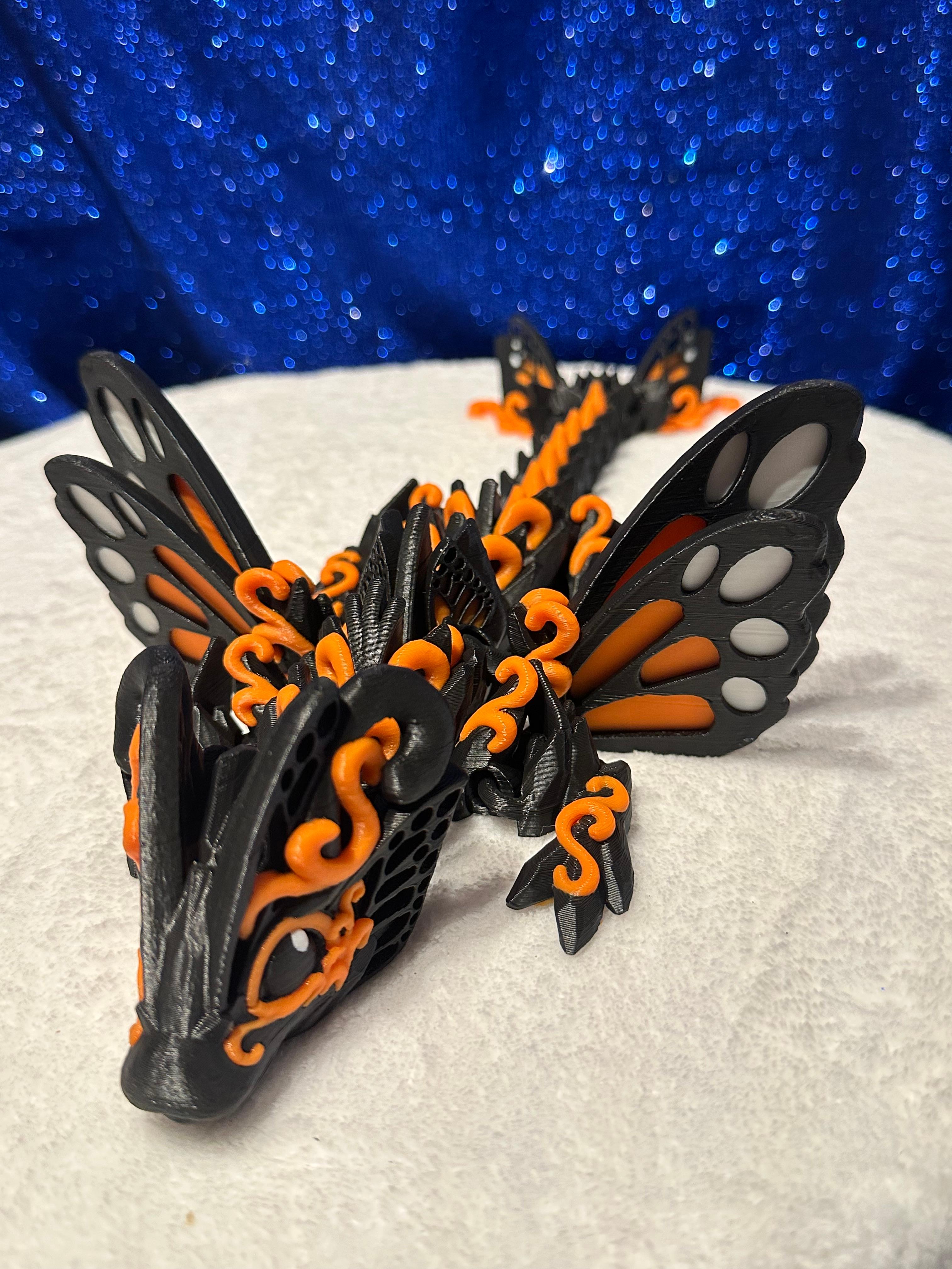 Baby Butterfly Dragon - Baby Butterfly Dragon! Monarch Edition! - 3d model