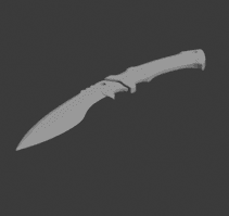 Kukri knife CSGO 3d model