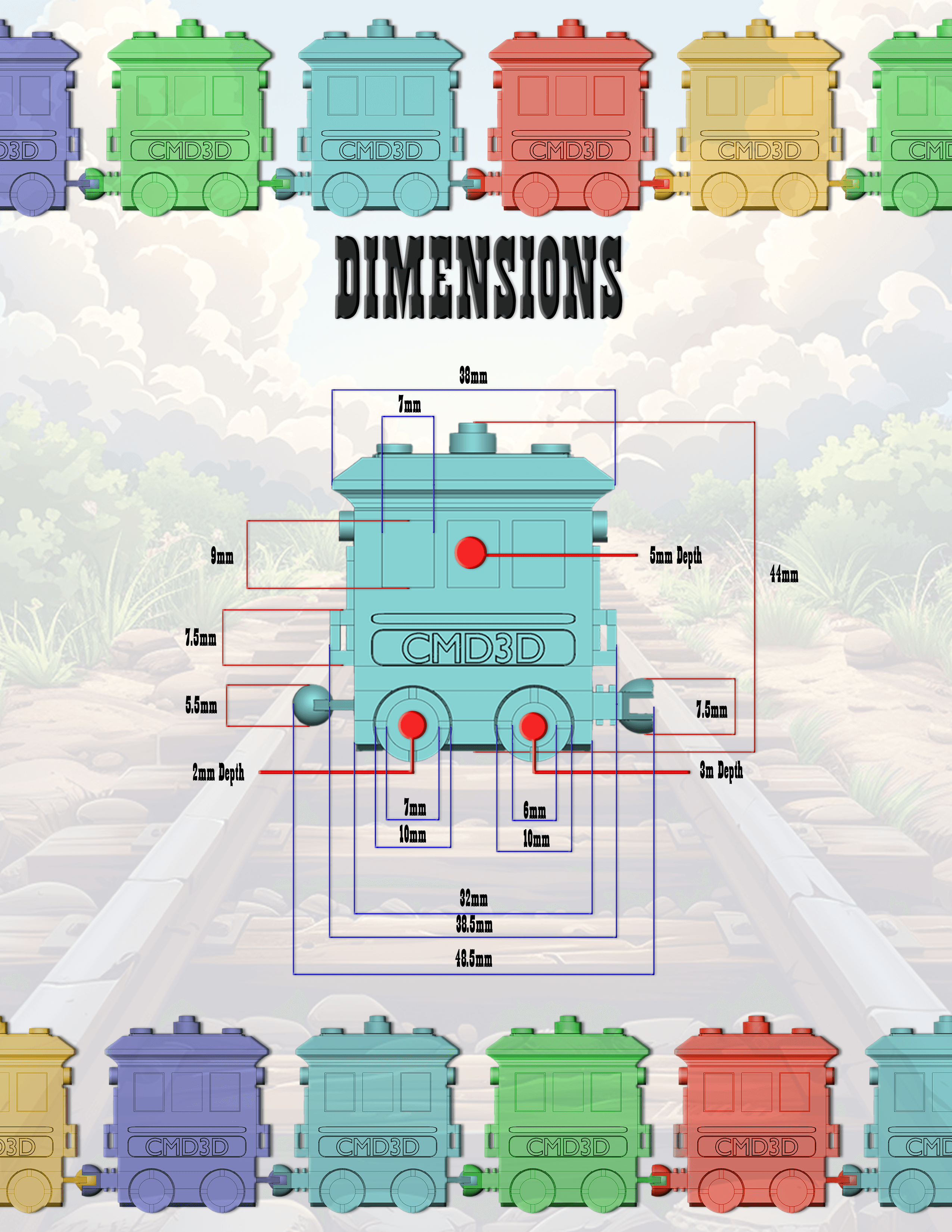 Benchoo Choo -- a Benchmarking tool 3d model