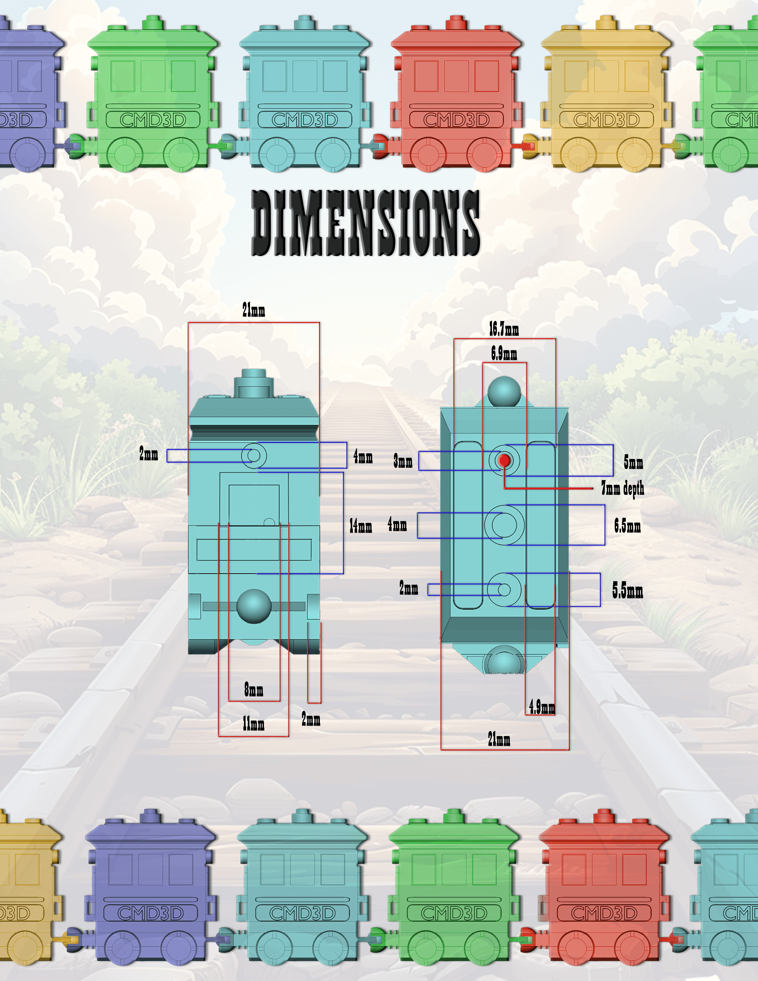 Benchoo Choo -- a Benchmarking tool 3d model