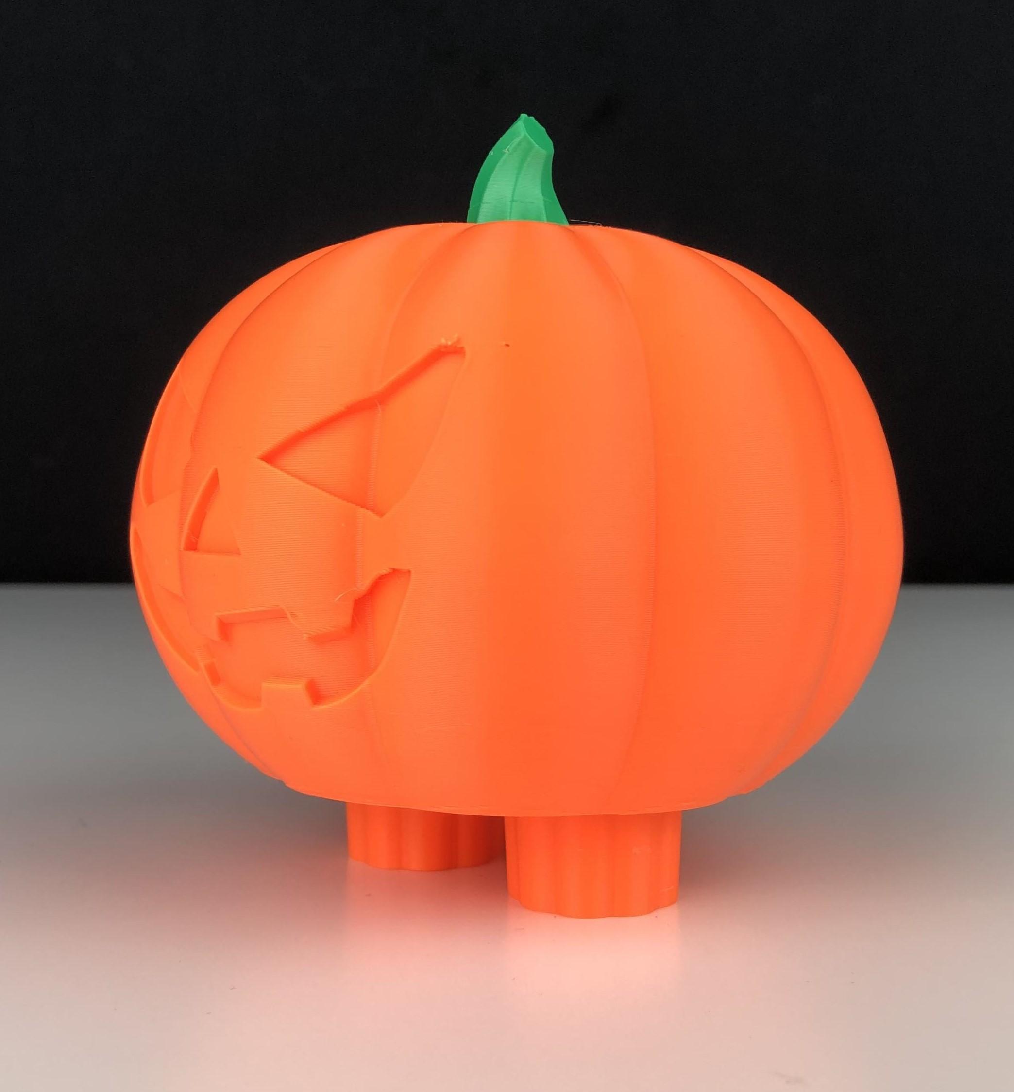 Halloween Pumpkin with Articulated Feet 3d model