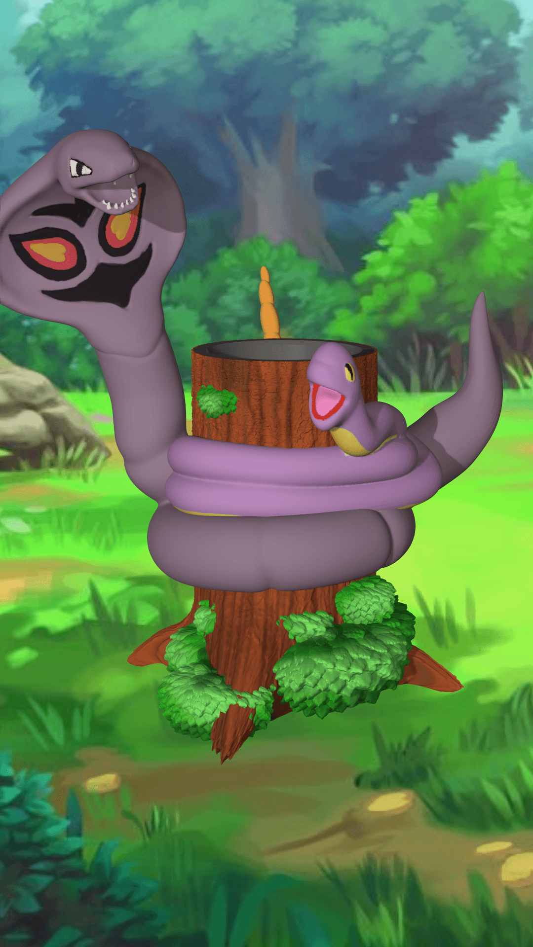 Remix of Blank Can Cup RETURNS! ekans and arbok 3d model