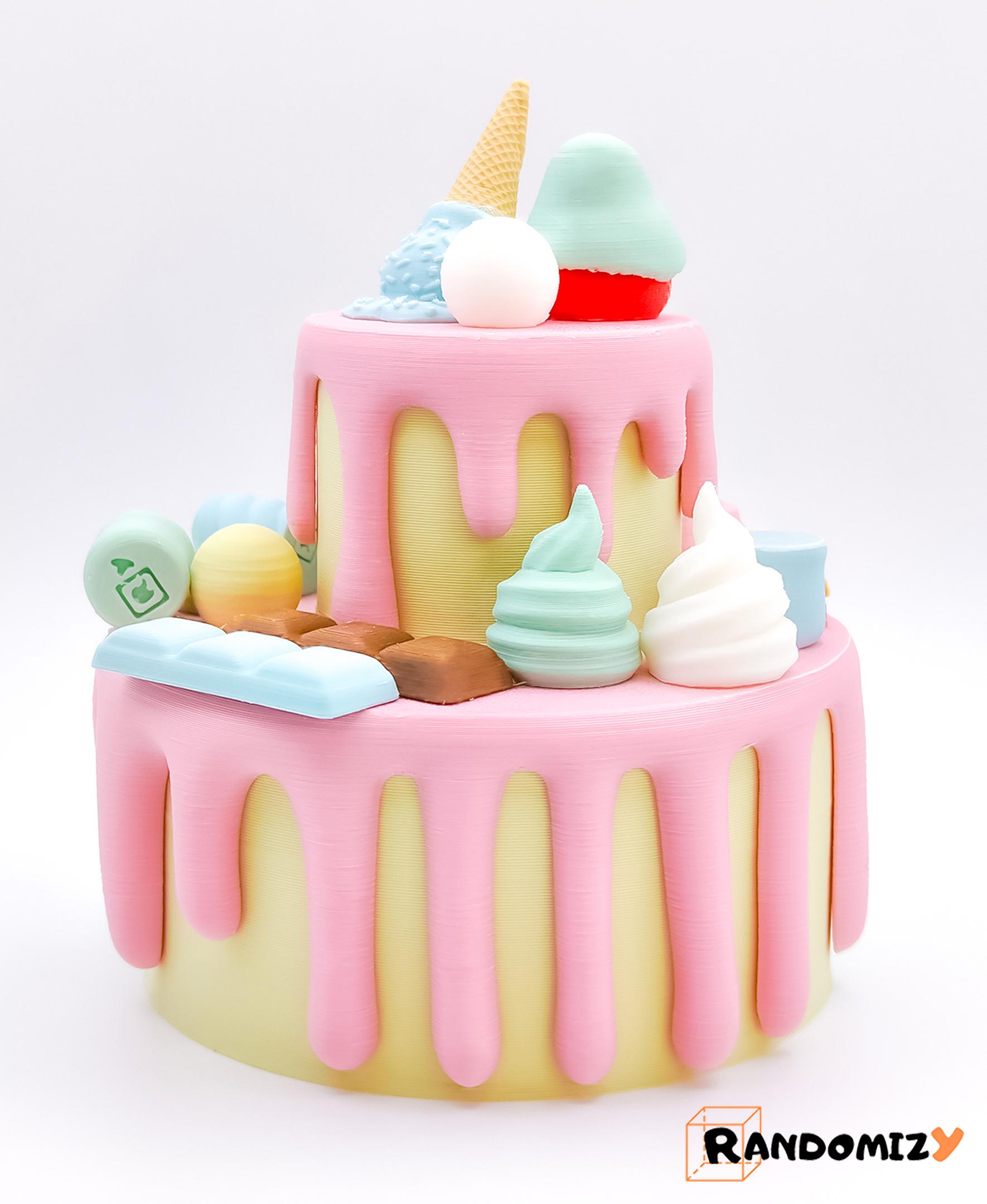 Decorative (Box) Cake 3d model