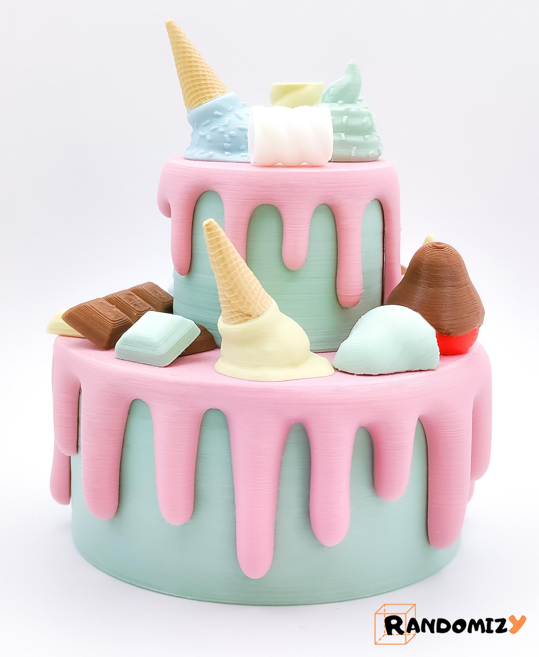 Decorative (Box) Cake 3d model