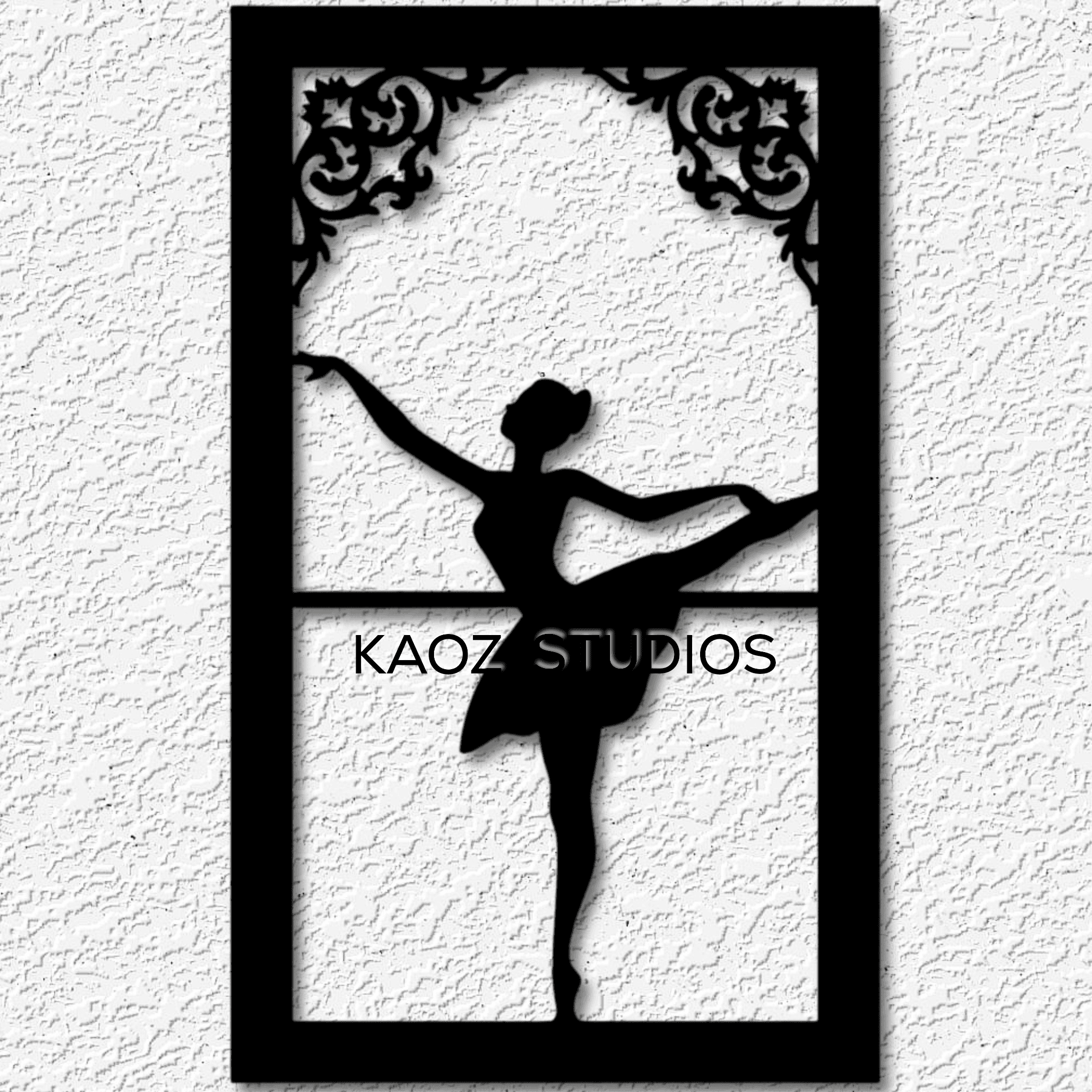 ballerina wall art dancer wall decor 3d model