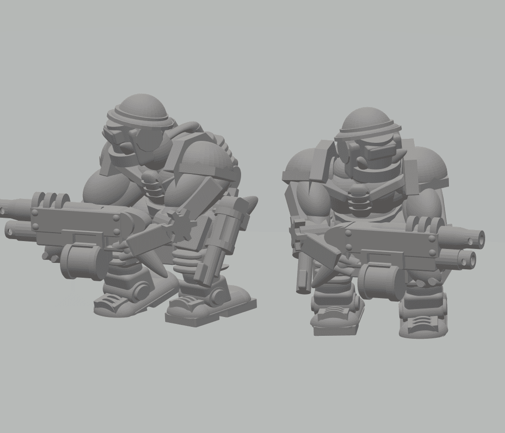 FHW: Zorblin Cyber Trooper w Blasta 3d model