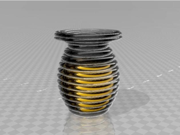 classic honey glass  3d model