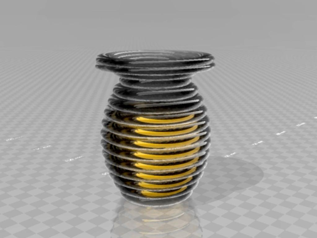 classic honey glass  3d model