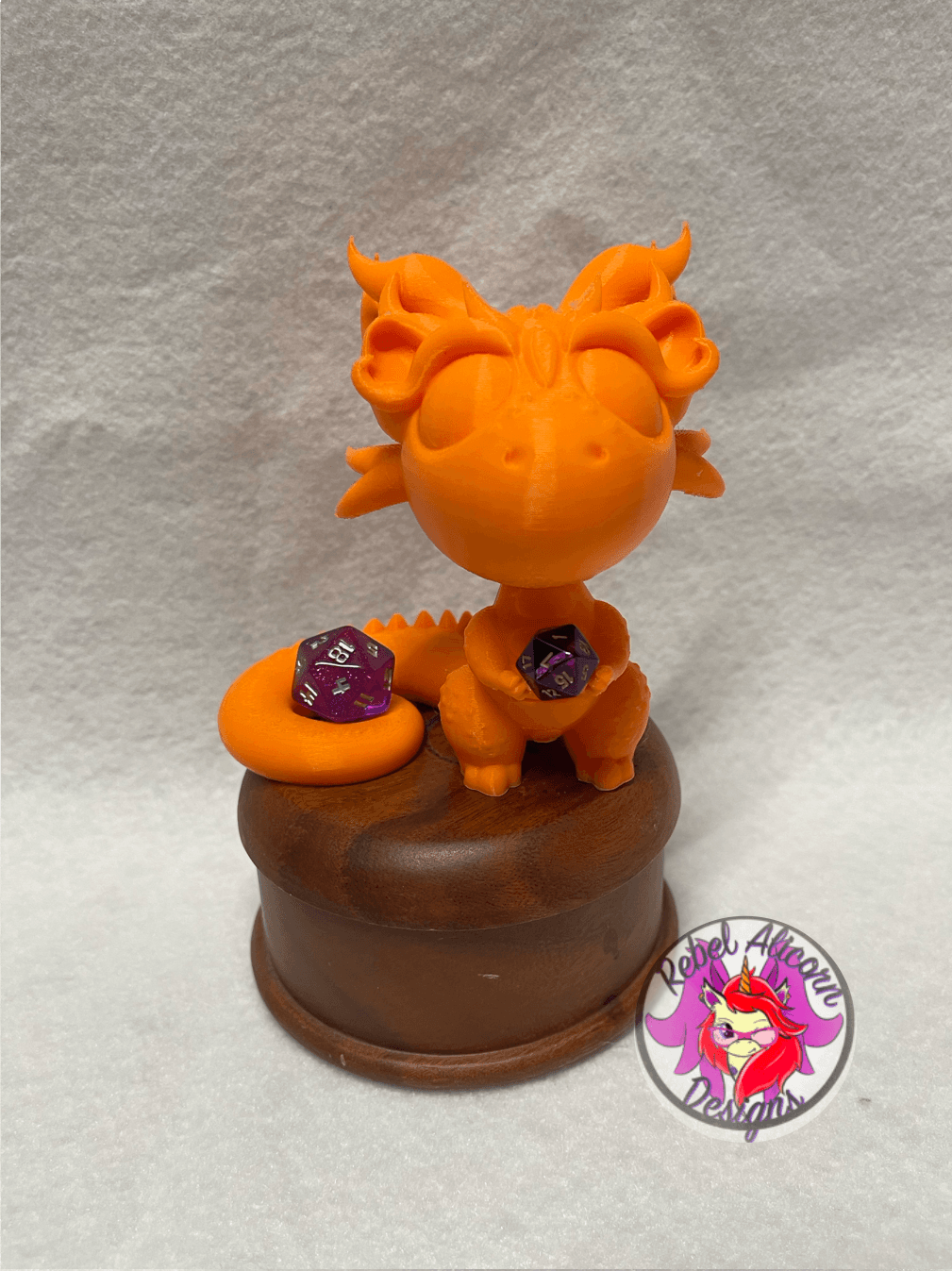 Sitting Dragon Dice Buddy 3d model