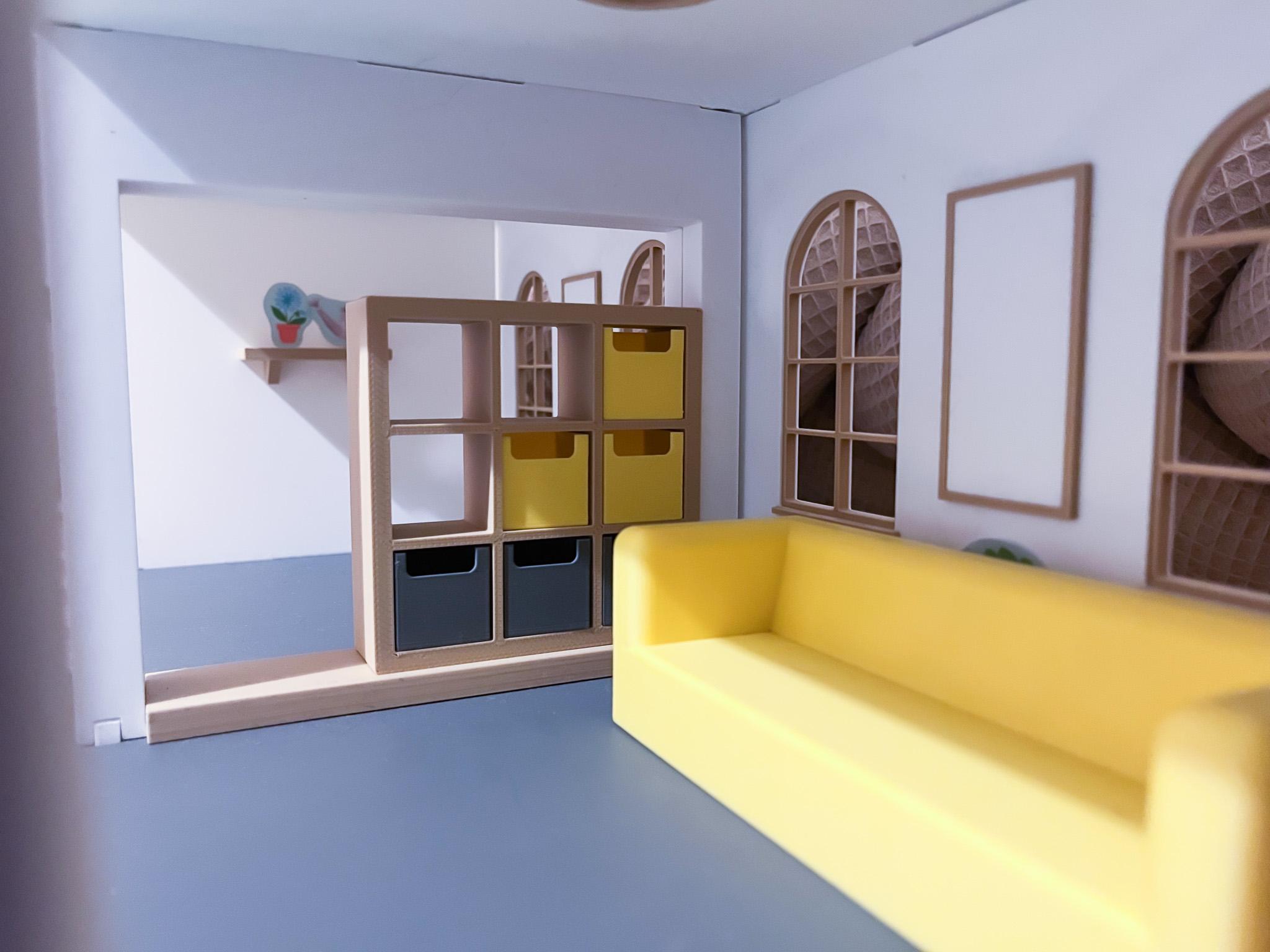 A dollhouse library 3d model