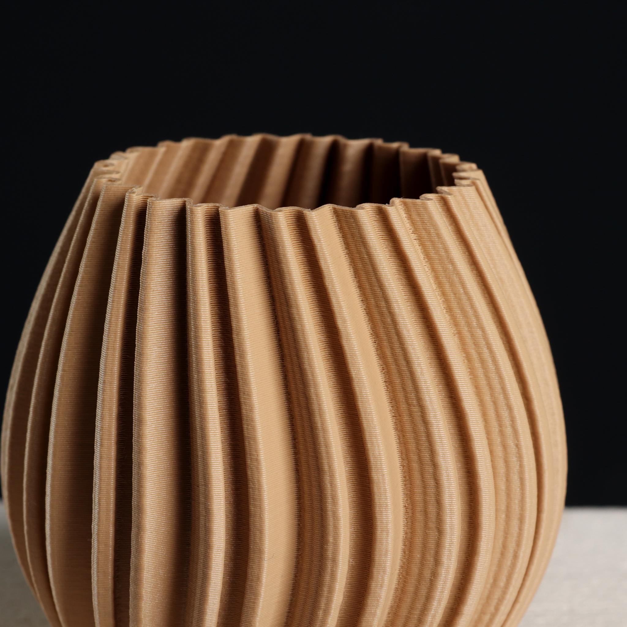  Round Planter Abstract | Vase Mode | Shelled | Slimprint  3d model