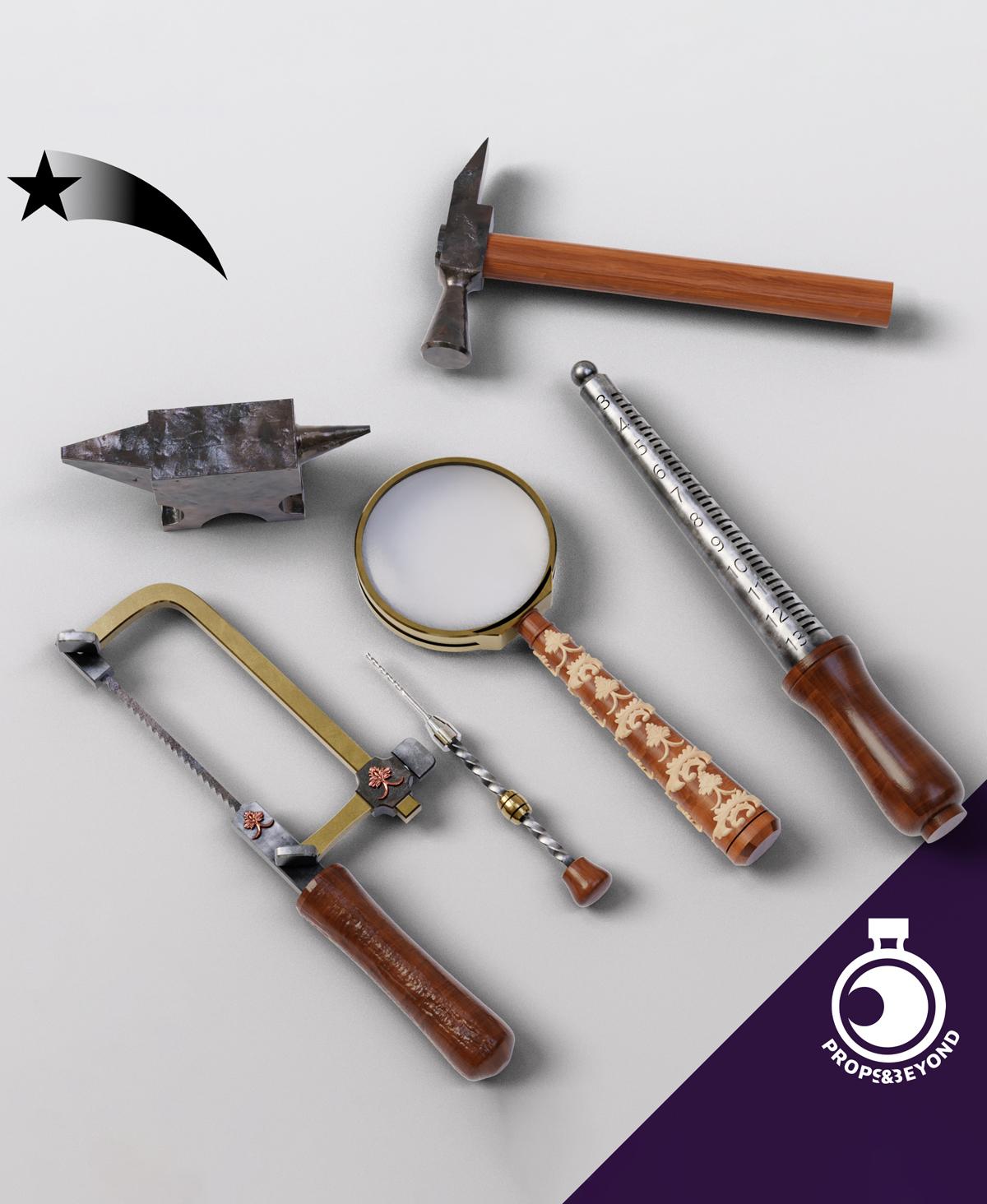 Jeweler's Tools 3d model