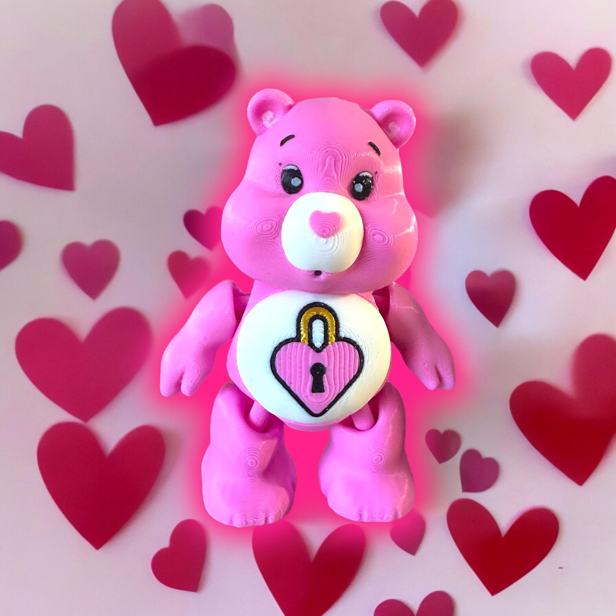 Secret, Heart, Bear, Care, Bear, Articulated, Flexi, Flexible, Fun, Collectiable,  3d model