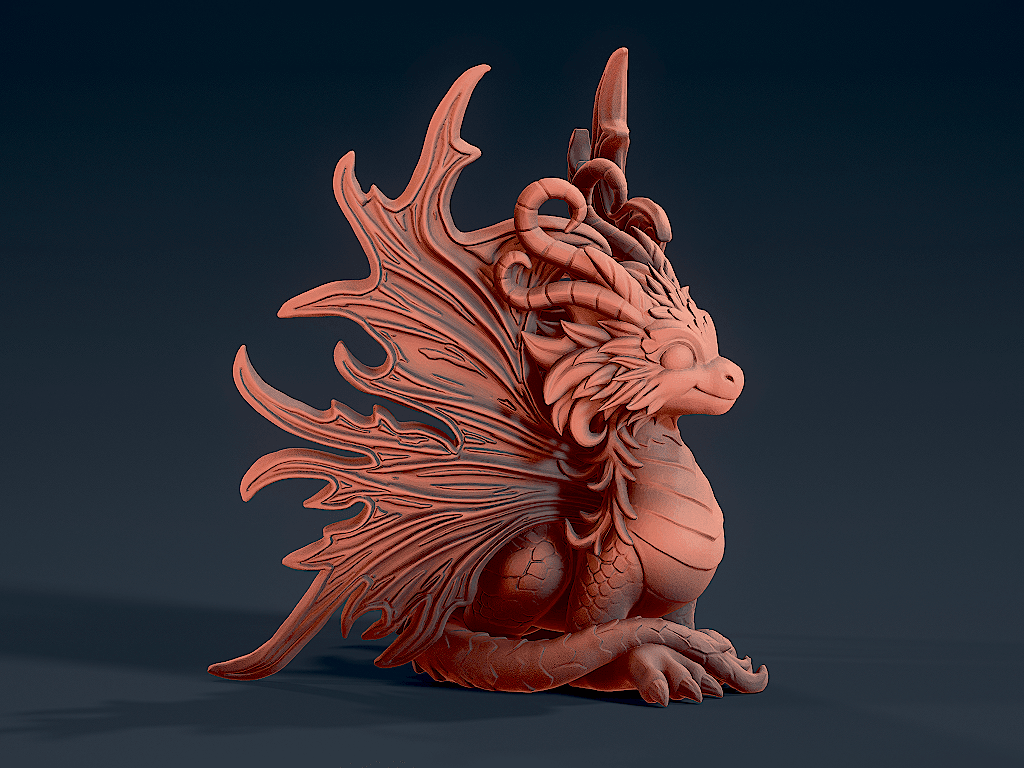 Cute Dragon 3 3d model