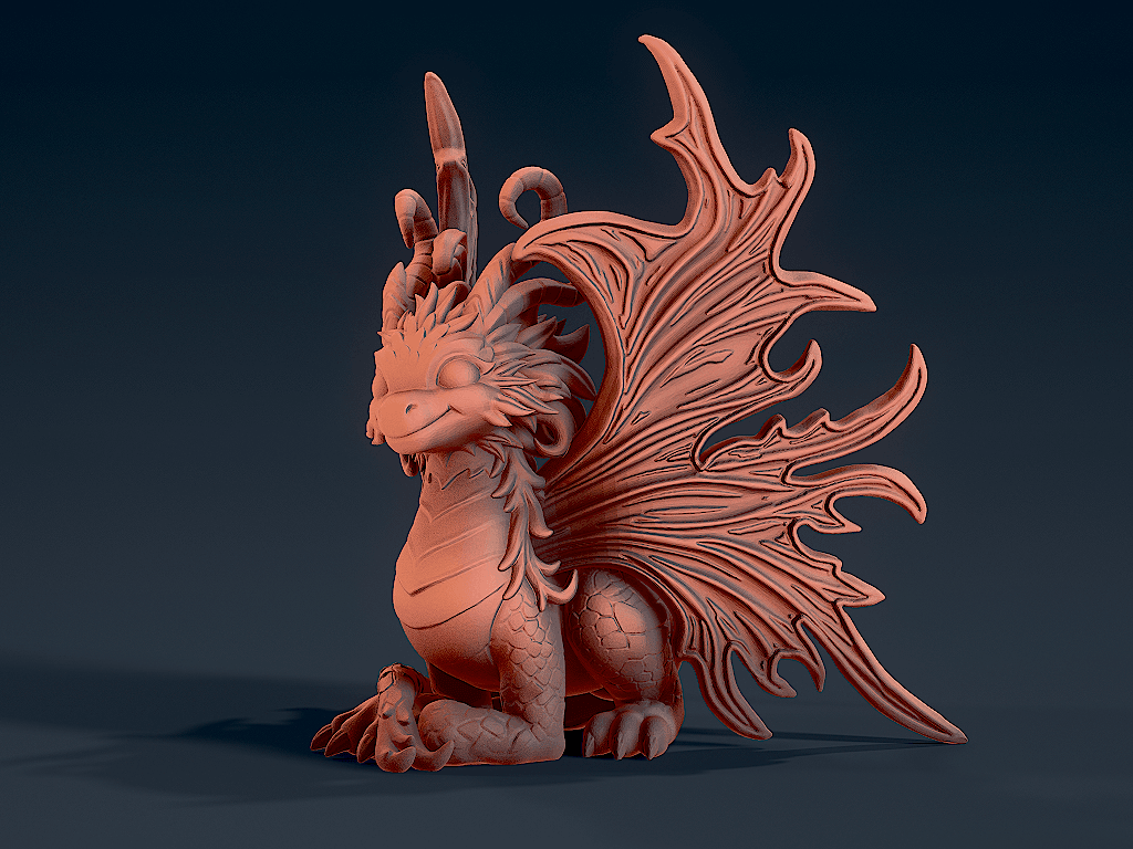 Cute Dragon 3 3d model