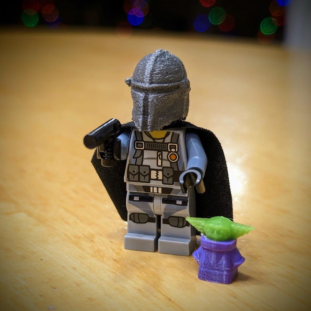 Mandalorian Head (Lego Compatible ) 3d model