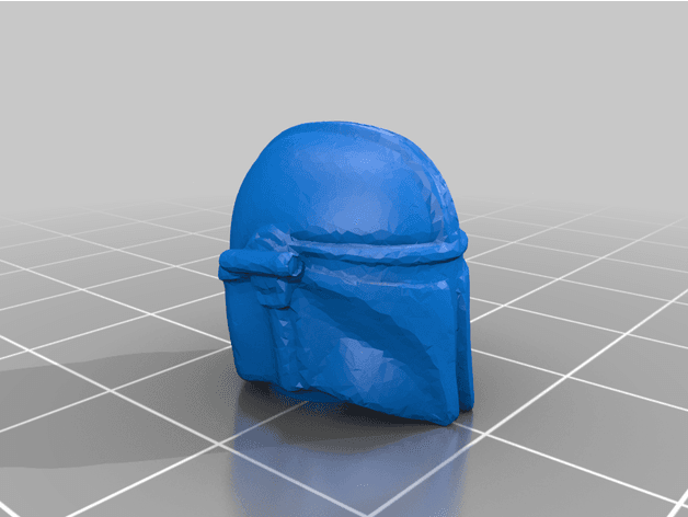 Mandalorian Head (Lego Compatible ) 3d model