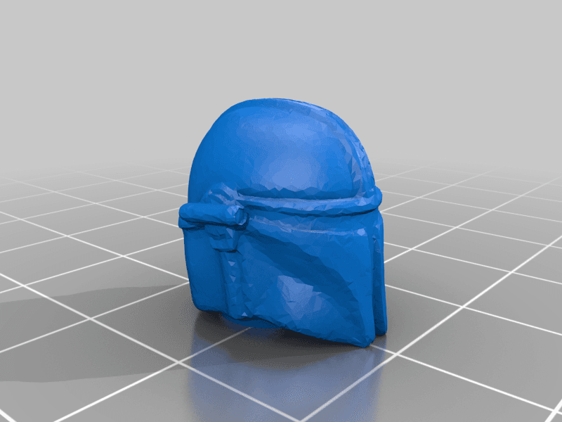 Mandalorian Head (Lego Compatible ) 3d model