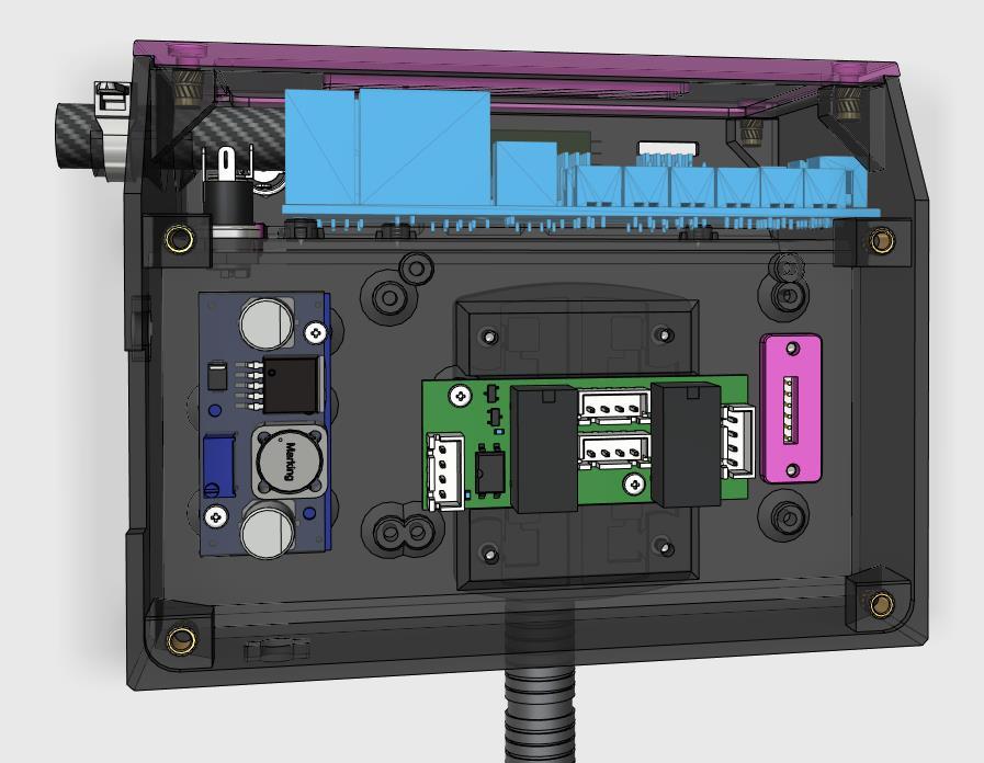 Electronics Case (SKR+Relay+Buck) for E3 V3.0 controller 3d model