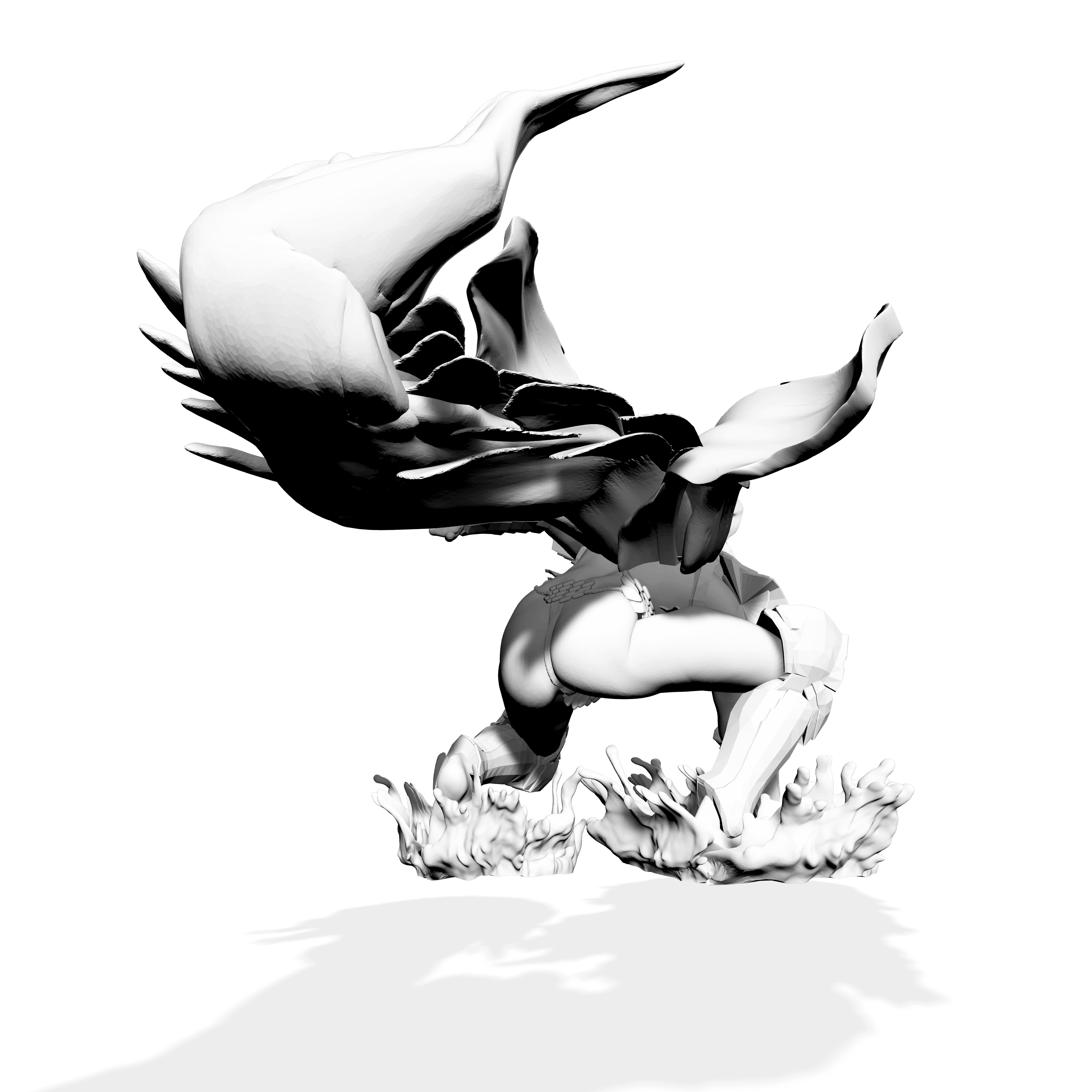 Abissal Army - Mermaid warrior 1.stl 3d model