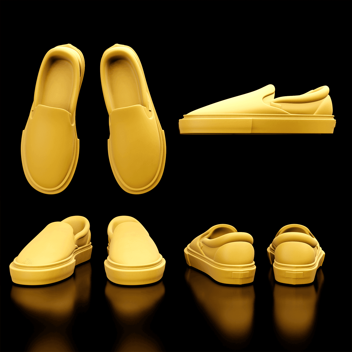 Vans slip-ons 3d model