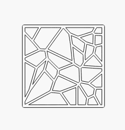 voronoi table decor 35.stl 3d model