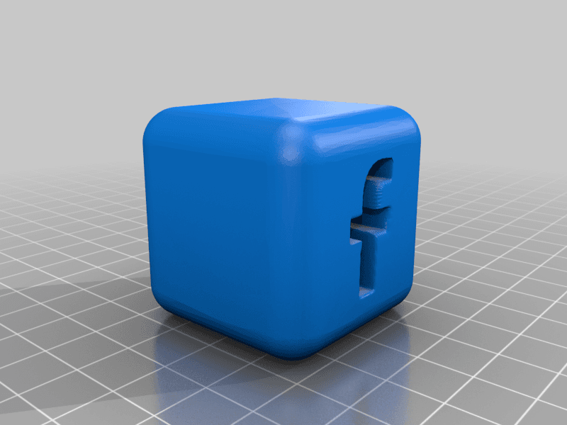 facebook F  3d model