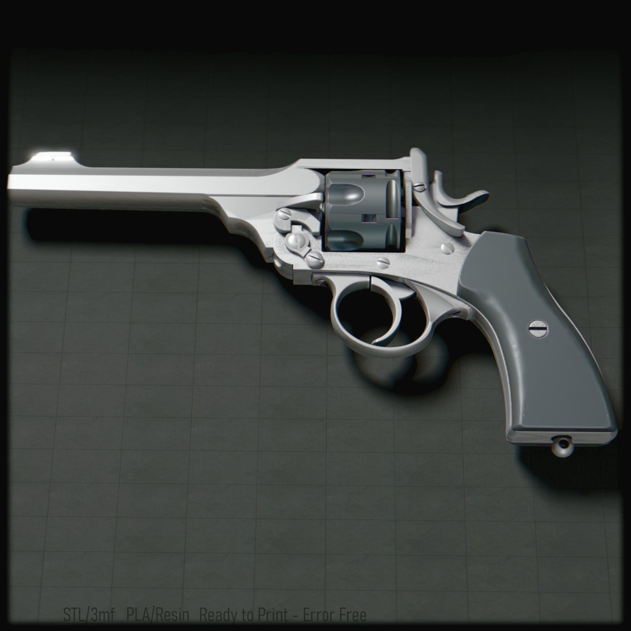 Webley Revolver Replica 3d model