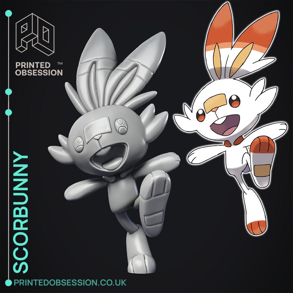 Scorbunny - Pokemon - Fan Art 3d model