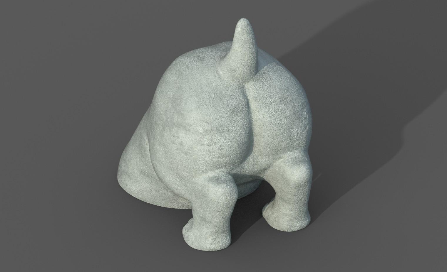 Digging Dog Home Decor 3d model