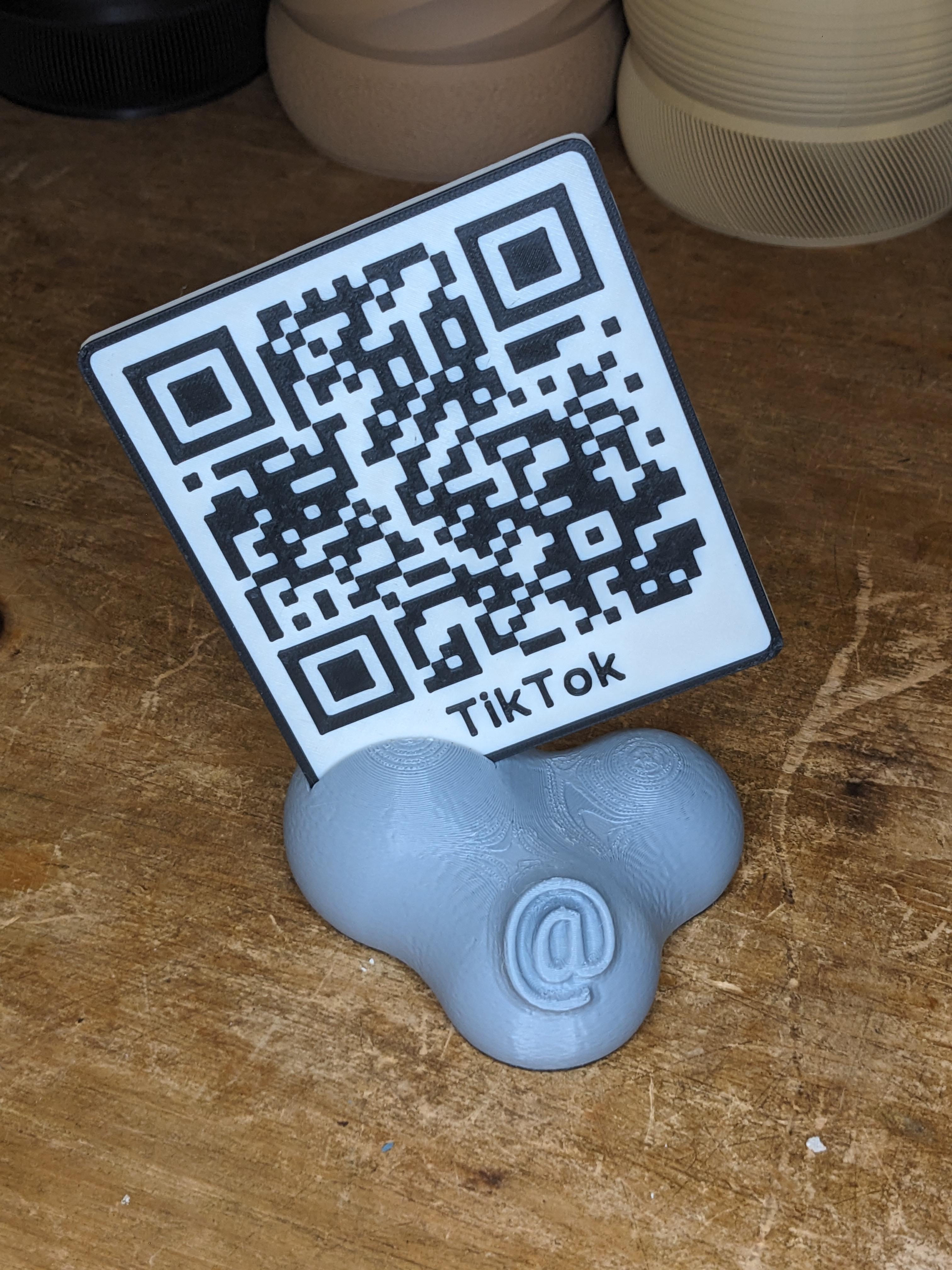 QR Code Stand for Market Tables 3d model