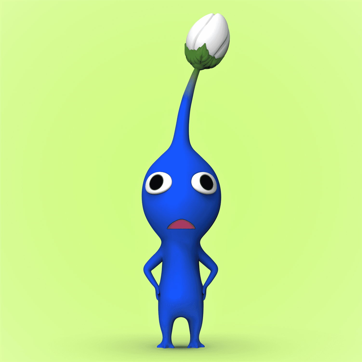 Blue Pikmin 3d model