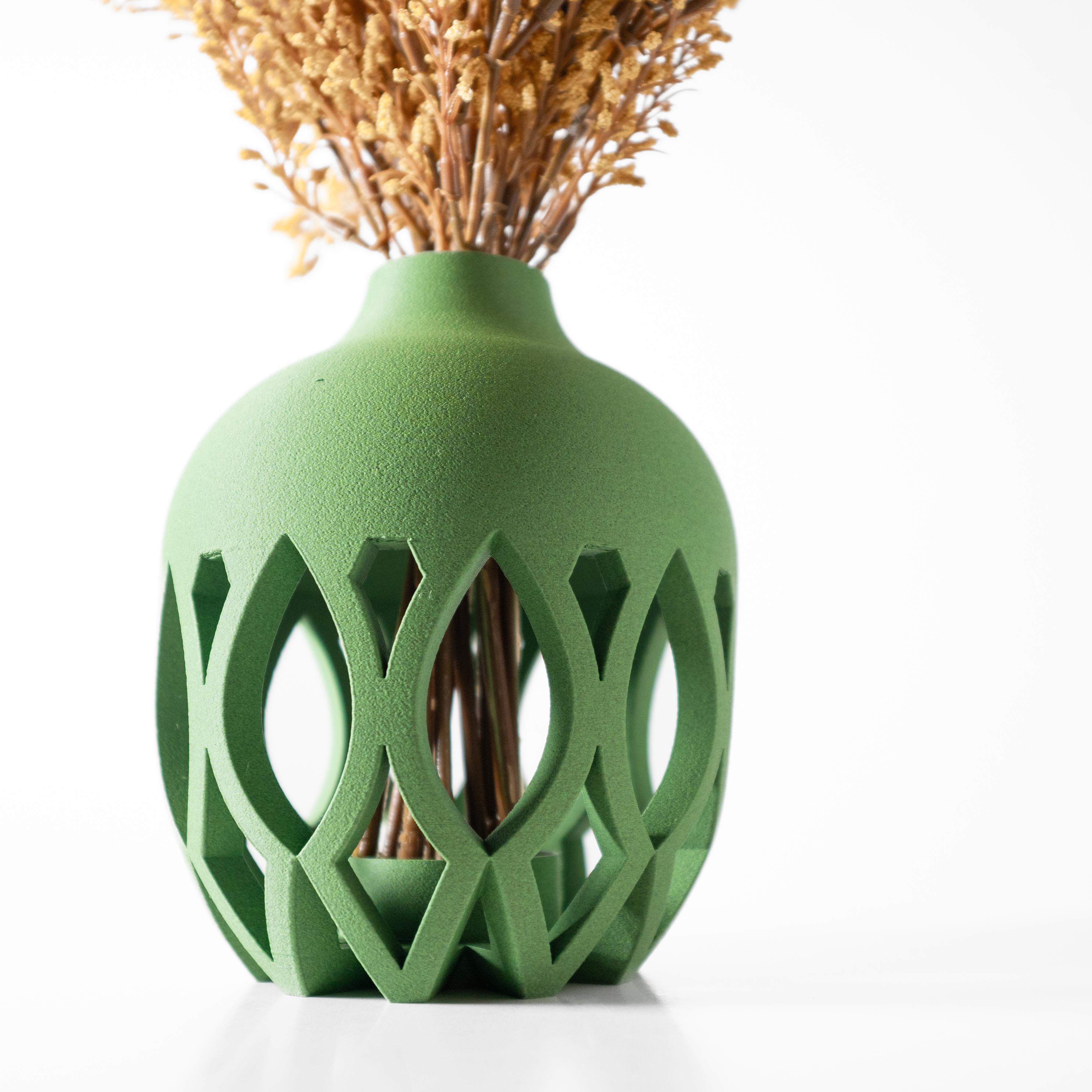 The Kova Short Vase, Modern and Unique Home Decor for Dried and Preserved Flower Arrangement 3d model