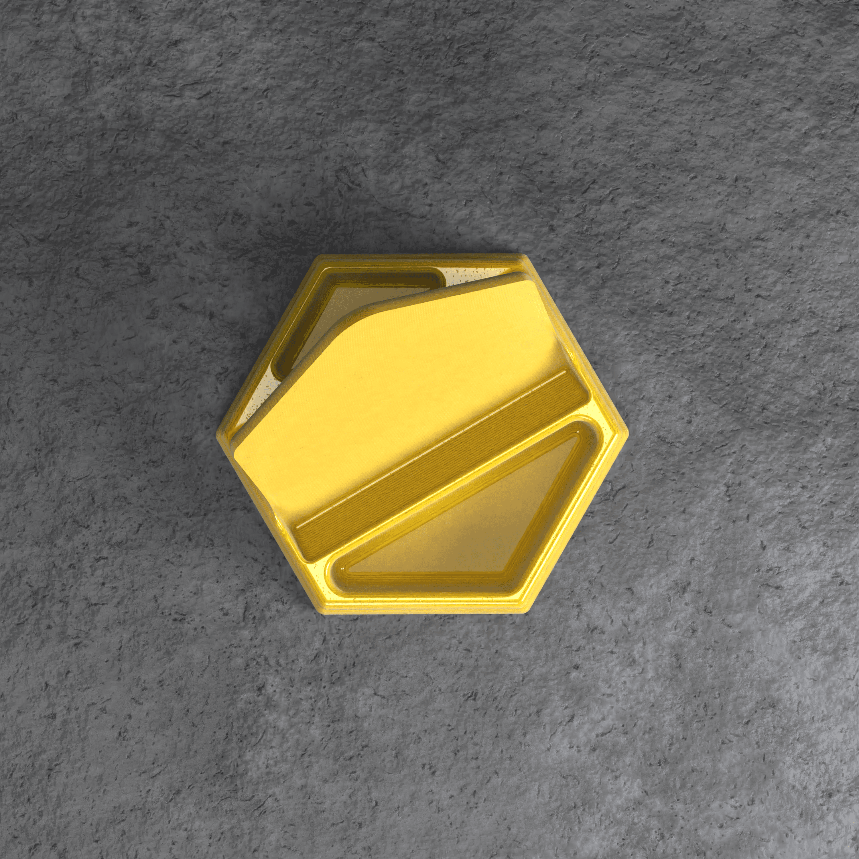 HEXAGONAL PHONE STAND 3d model