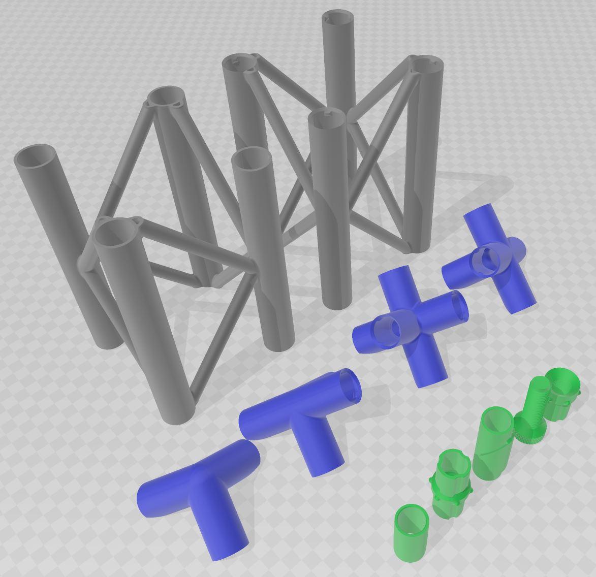 3D Printed Truss 3d model