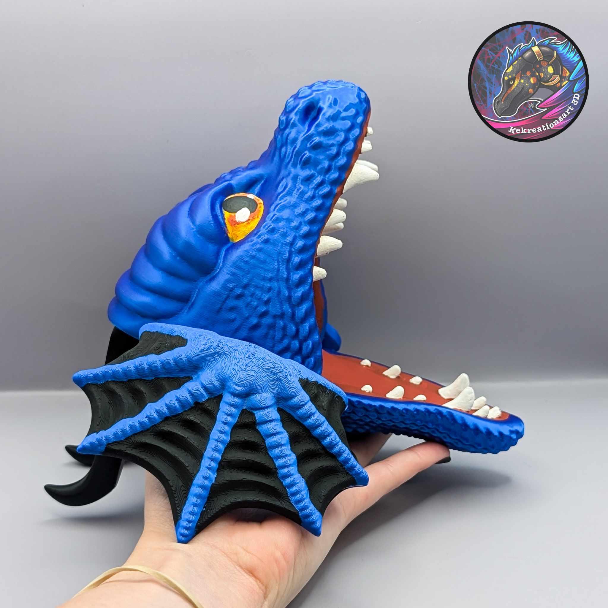 Customizable Dragon Hand Puppet 3d model