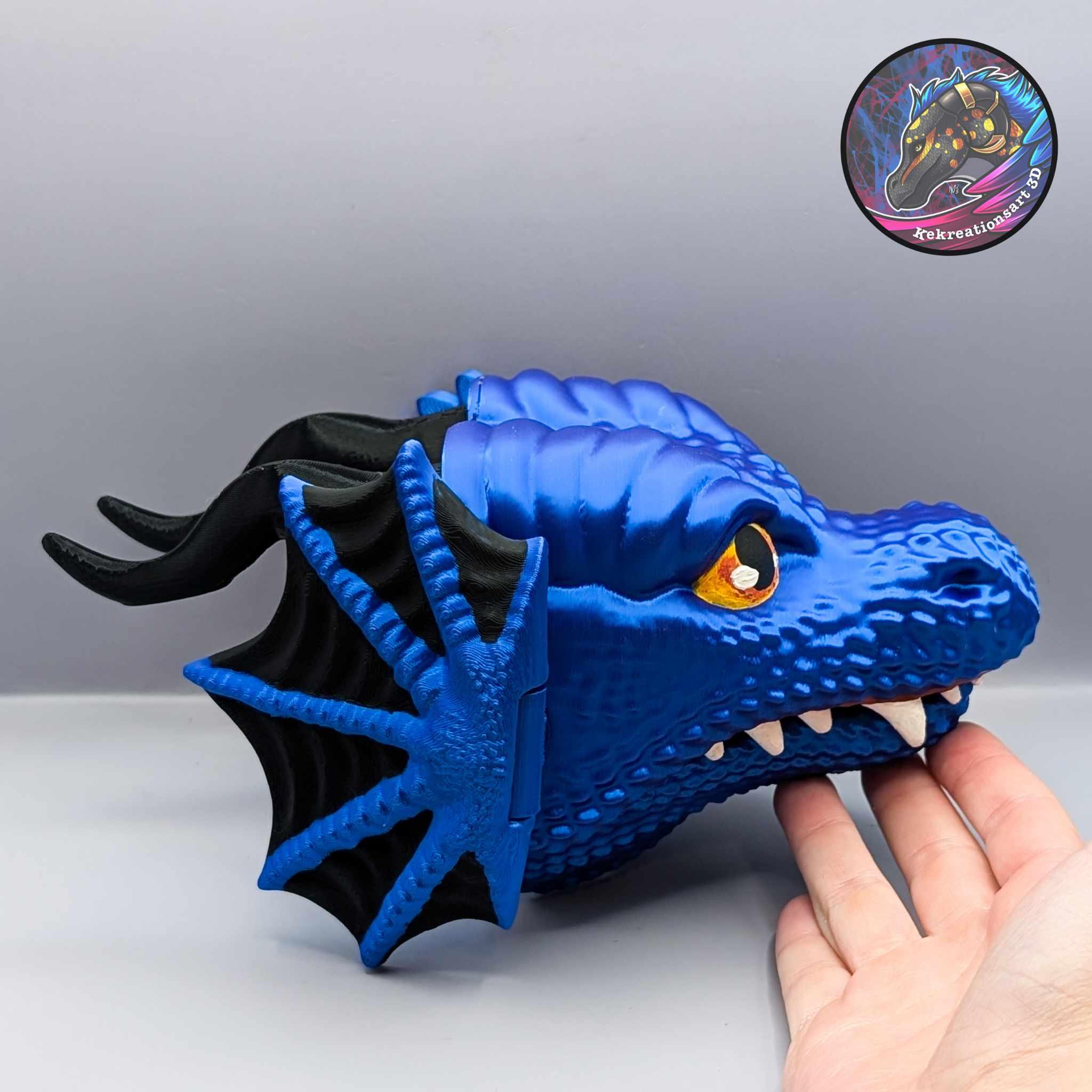 Customizable Dragon Hand Puppet 3d model