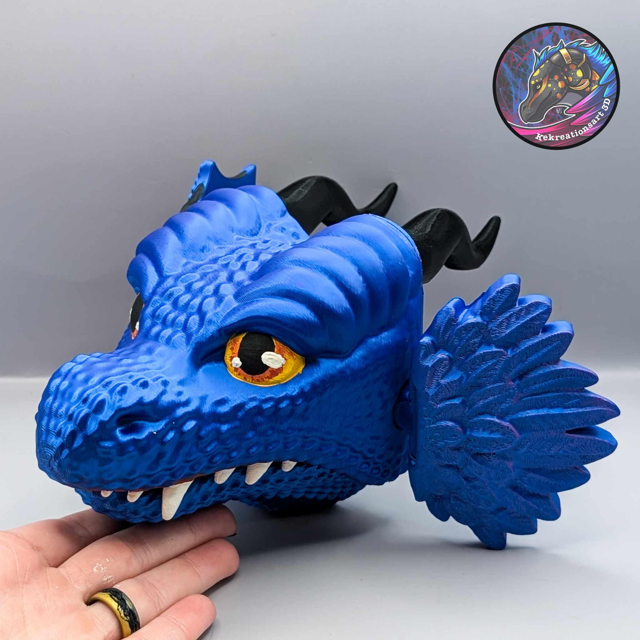 Customizable Dragon Hand Puppet 3d model