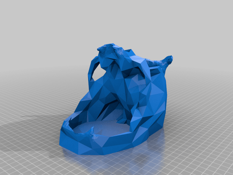 Low-Poly Skull Dice Tower, DM Edition 3d model