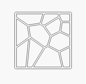 voronoi table decor 34.stl 3d model