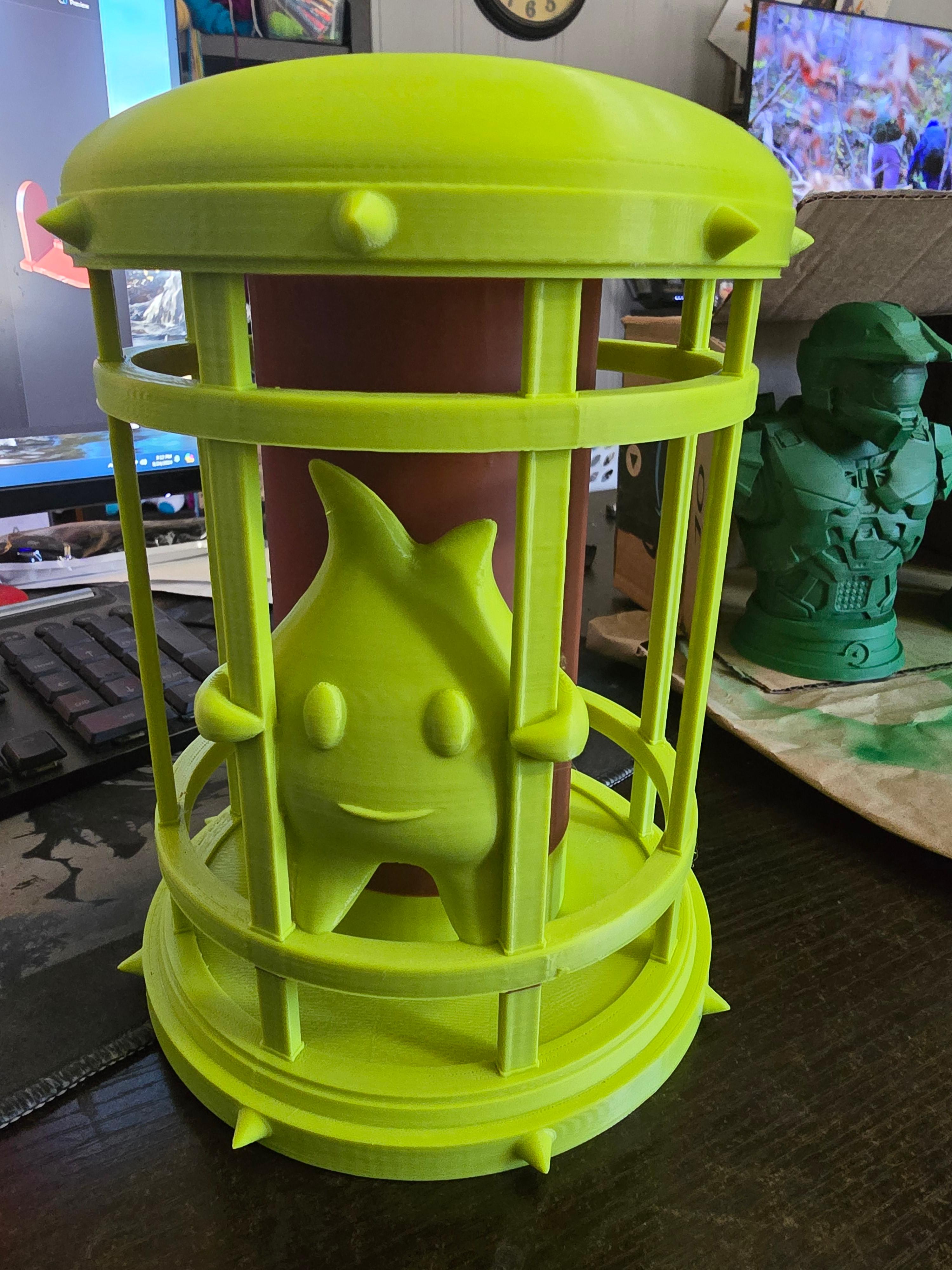 Lumalee In Cage - With 16oz Tumbler Hole 3d model